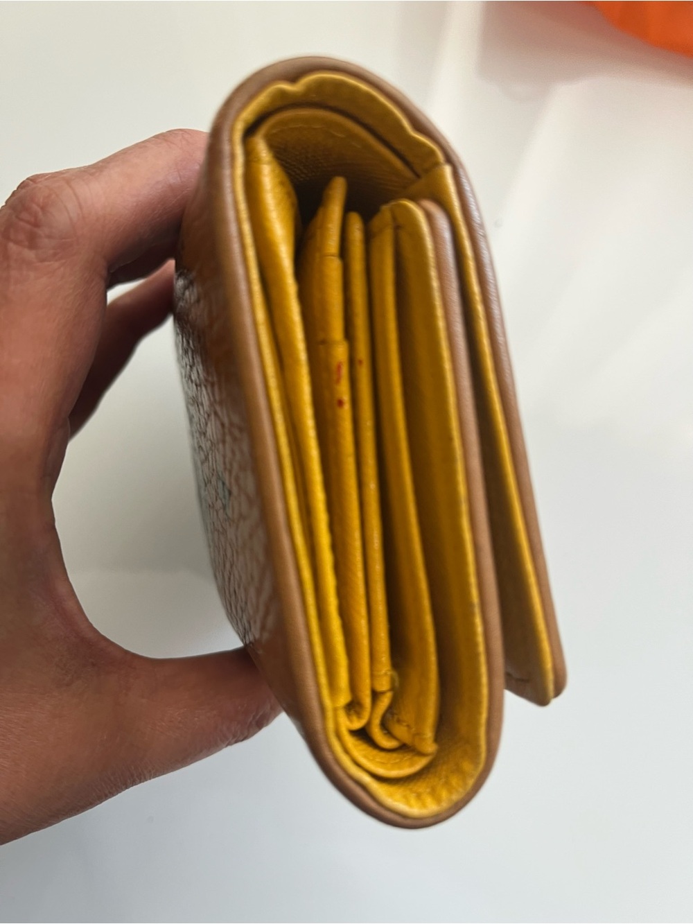 MCM COGNAC VISETOS BUNNY TRIFOLD WALLET - Picture 3 of 10